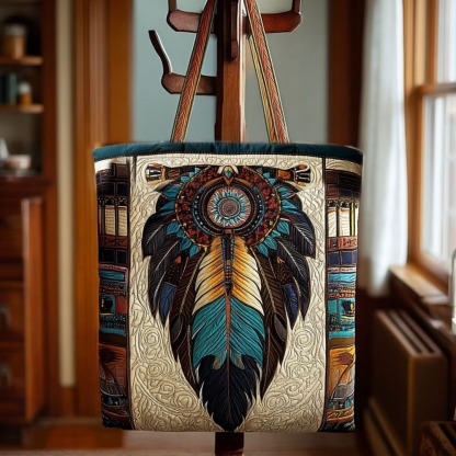 Tribal Threads Quilted Tote Bag