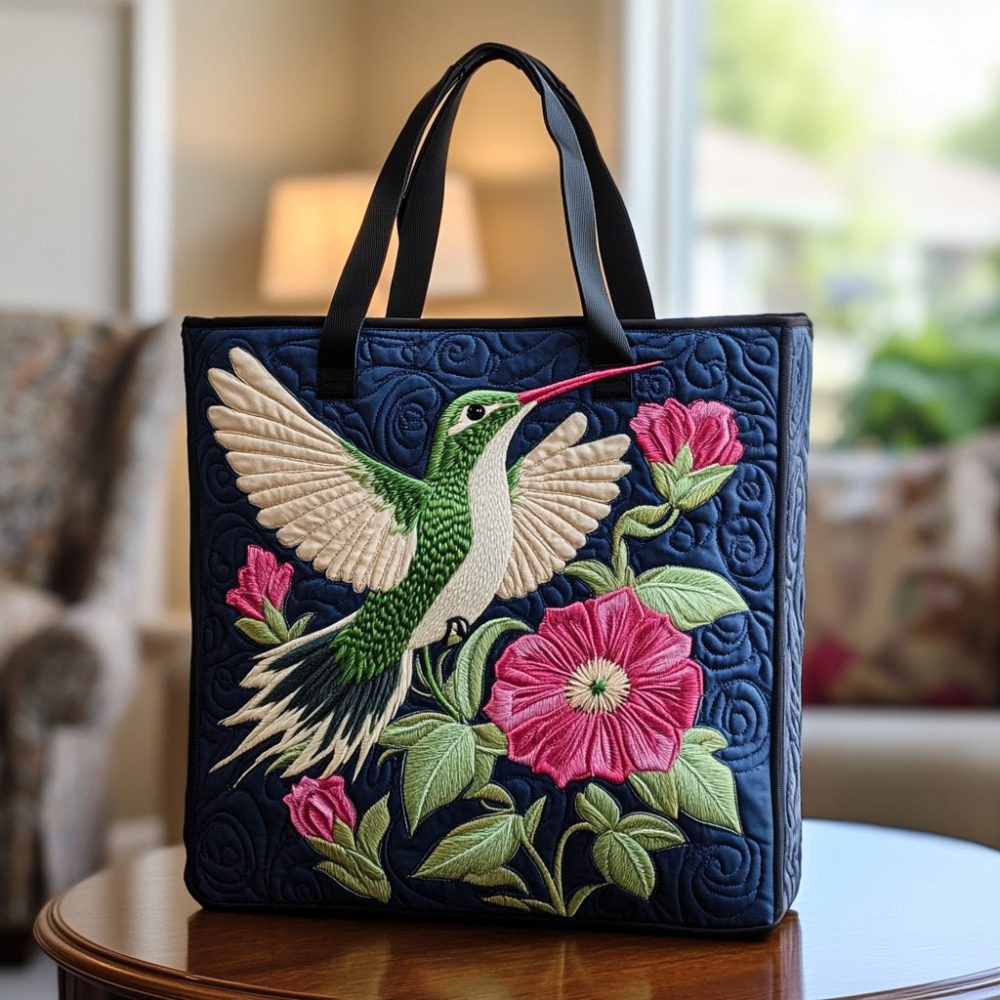 Vintage Flight Quilted Tote Bag