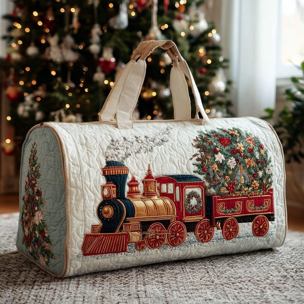 Winter Journey Quilted Duffle Bag