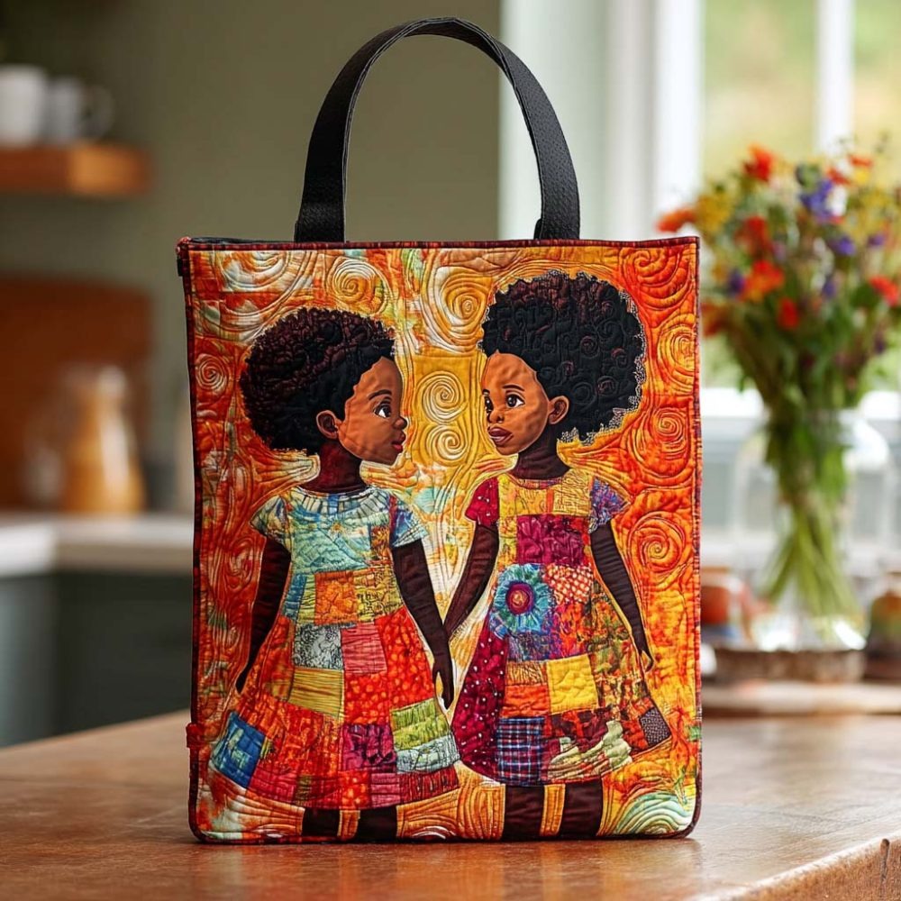 Afro Sunshine Quilted Tote Bag