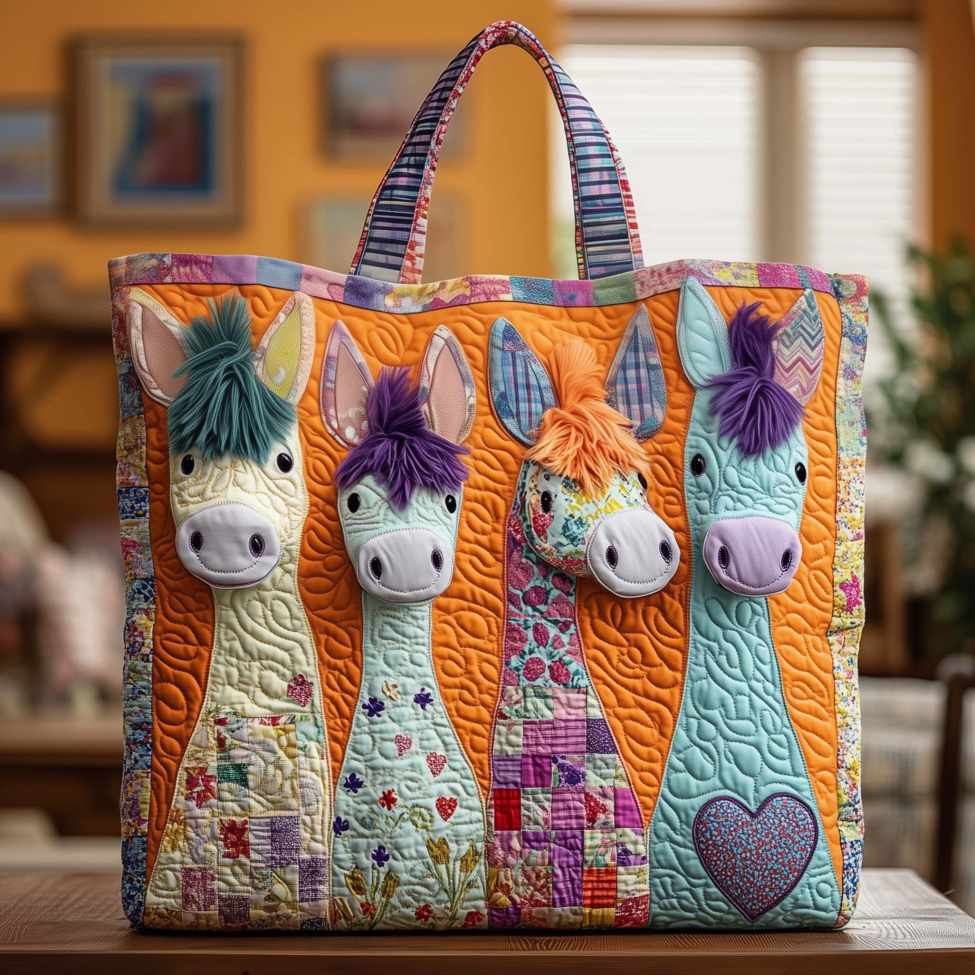 Funkey Donkey Quilted Tote Bag GFTOYC1327