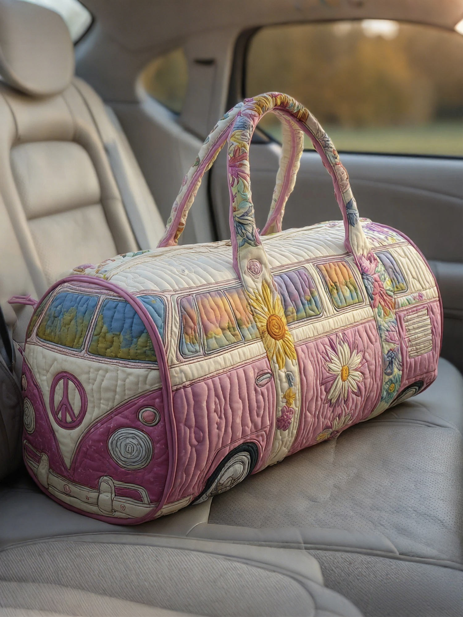 Hippie Van Quilted Duffle Bag FC84197