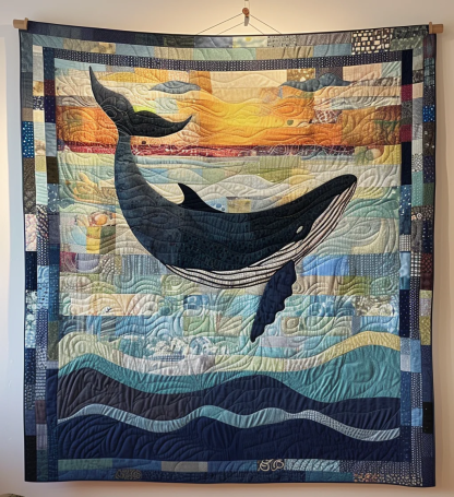 Aquatic Quilted Blanket