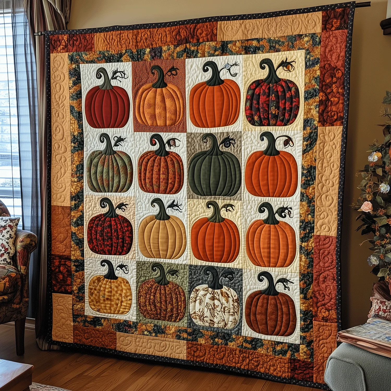 Autumn Quilted Blanket