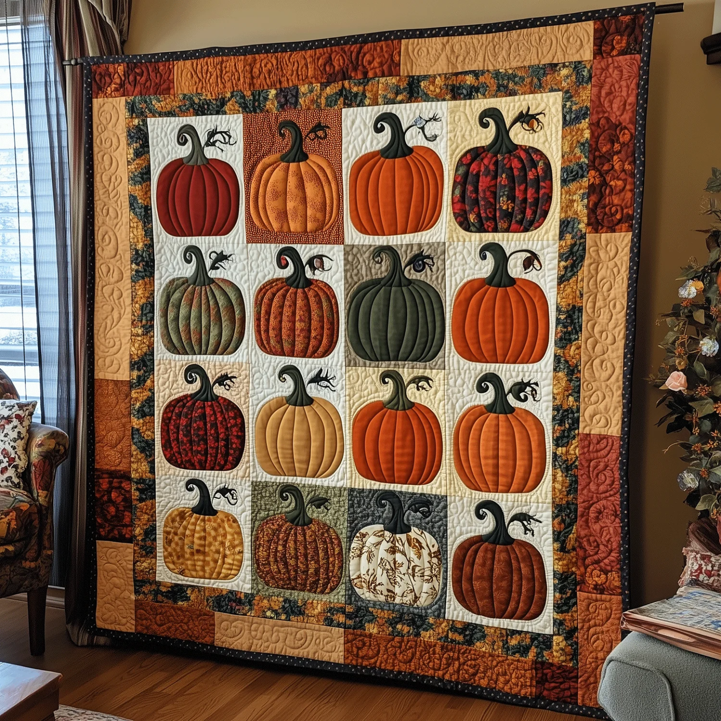 Autumn Quilted Blanket