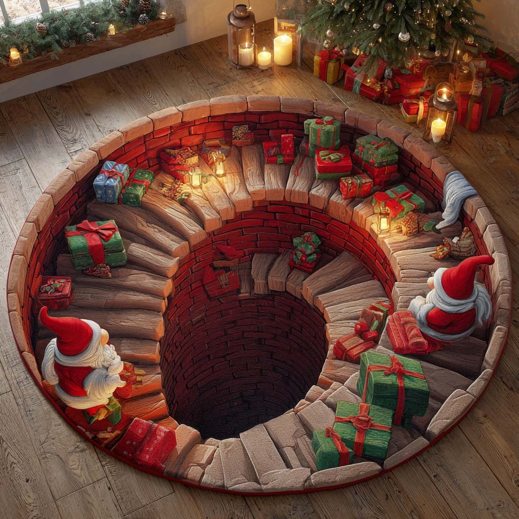 Present Steps Round Carpet