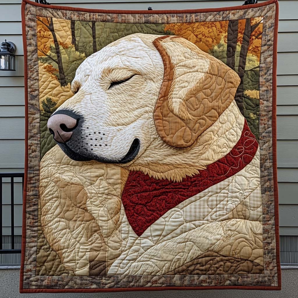 Dog Quilted Blanket