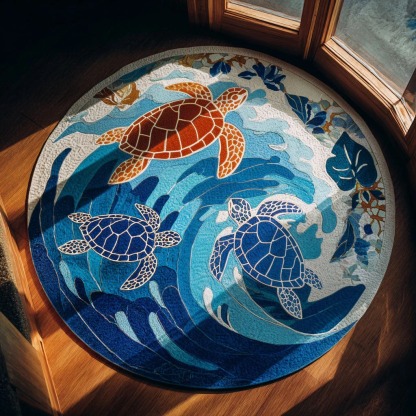 Ocean Keeper Round Carpet