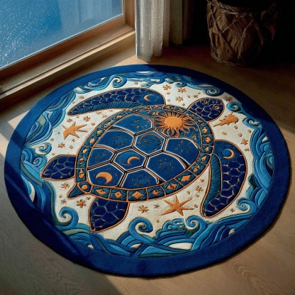 Sea of Stars Round Carpet 