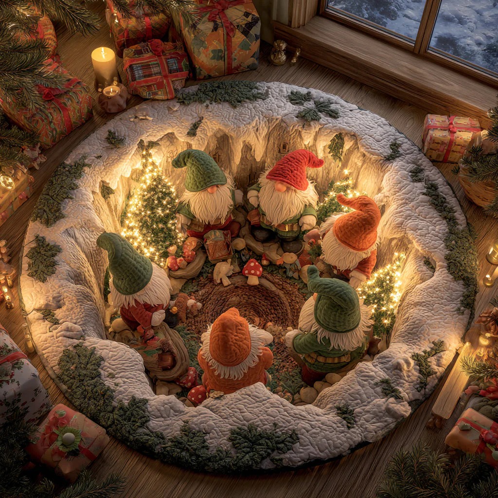 Holiday Glow Round Carpet