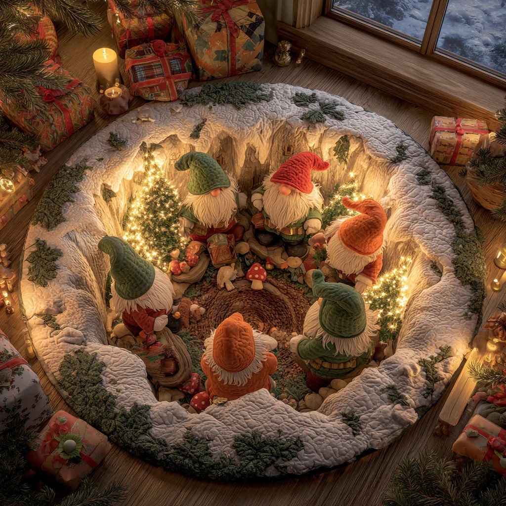 Holiday Glow Round Carpet