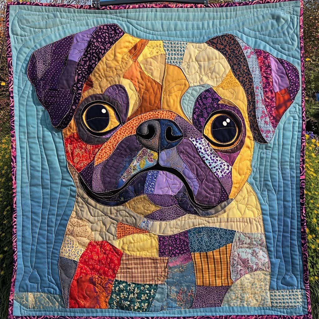 Dog Quilted Blanket