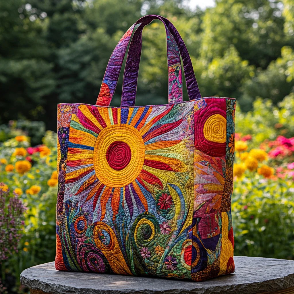 Sunbeam Bliss Quilted Tote Bag