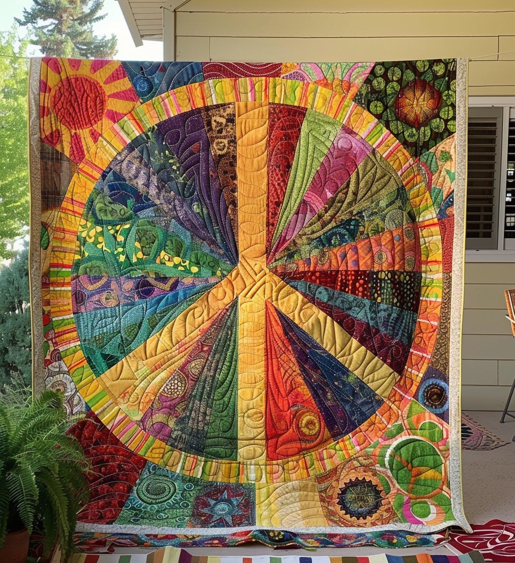 Hippie Quilted Blanket