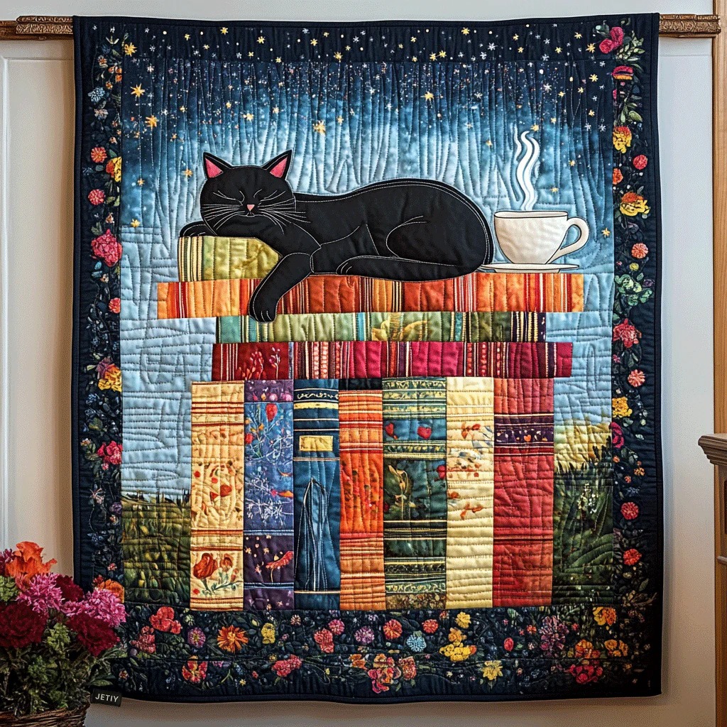 Cuddle cat DreamQuilted Blanket