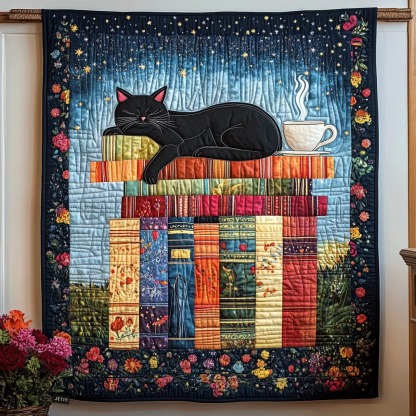 Cuddle cat DreamQuilted Blanket