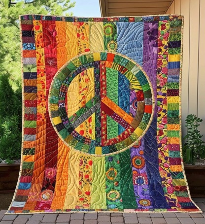 Hippie Quilted Blanket