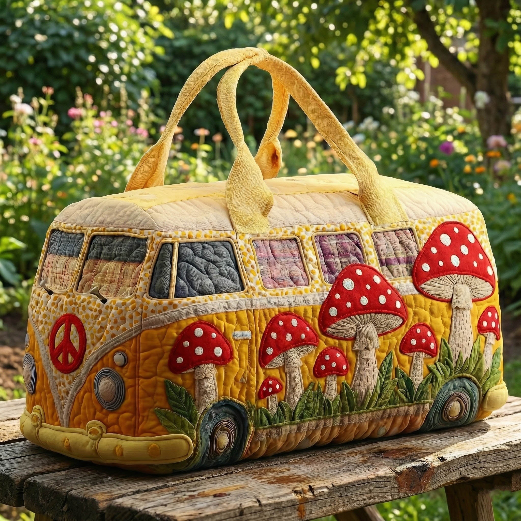 Hippie Van Quilted Duffle Bag GFTONT5962