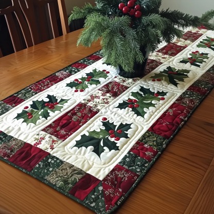 Jingle Joy Quilted Table Runner 