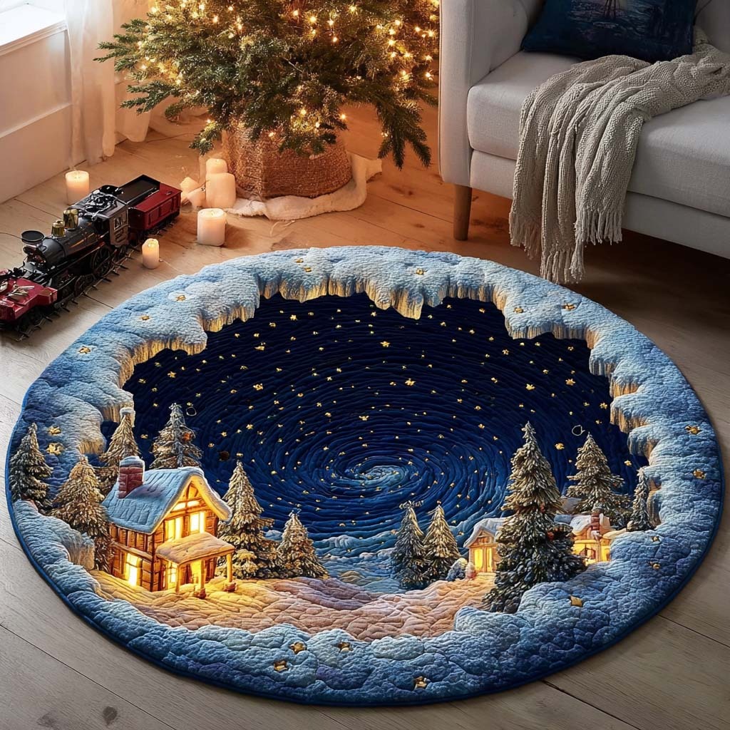 Star Tunnel QuiltedRound Mat 