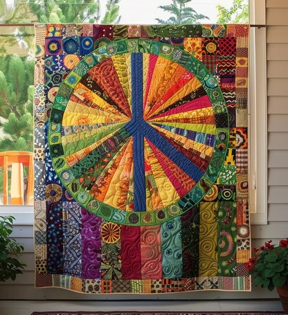 Hippie Quilted Blanket
