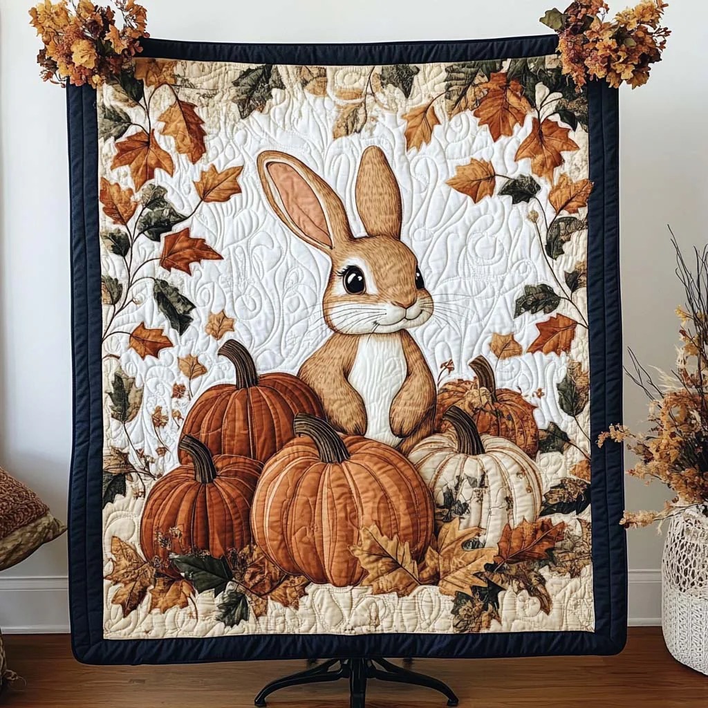 Rabbit Quilted Blanket 