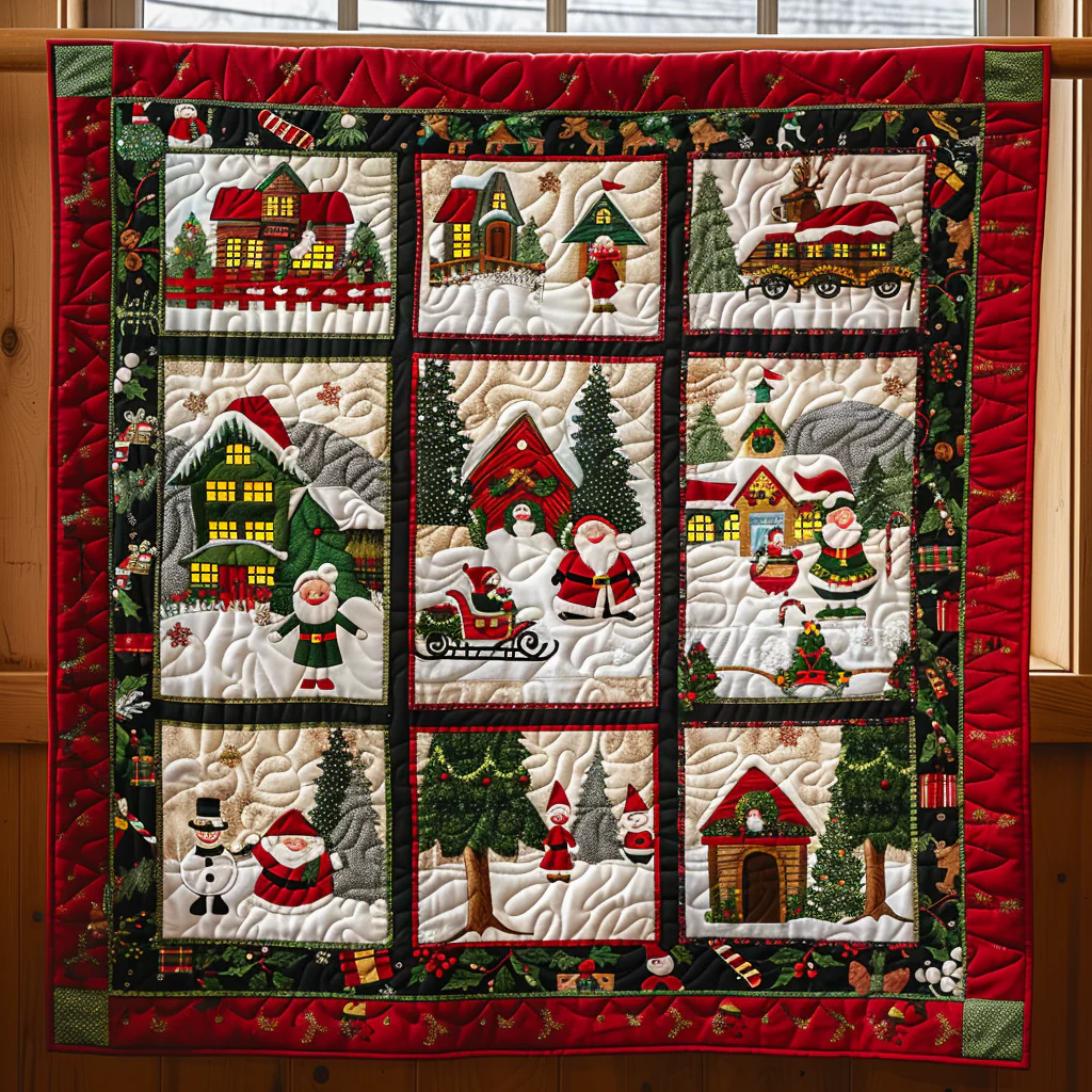 X-mas Quilted Blanket 