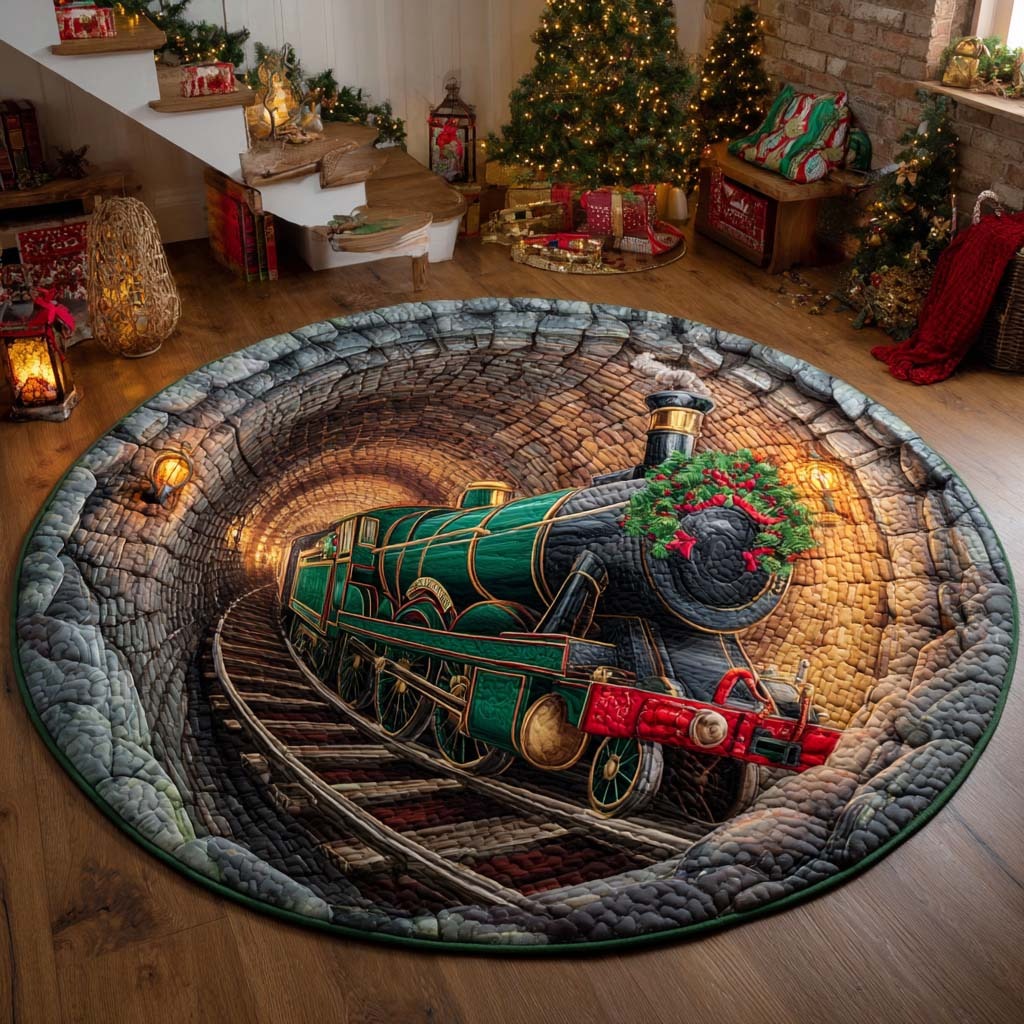 Christmas Quilted Round Mat