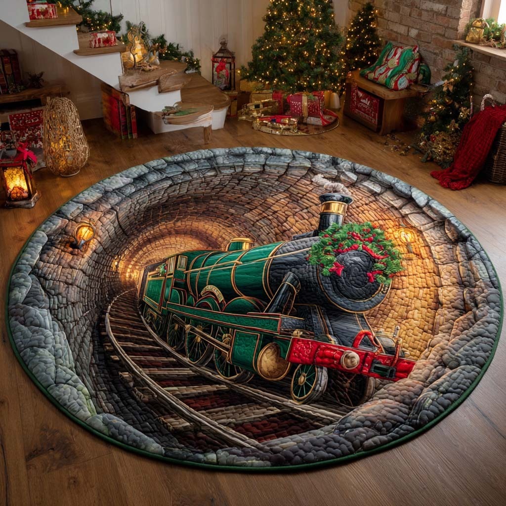 Christmas Quilted Round Mat