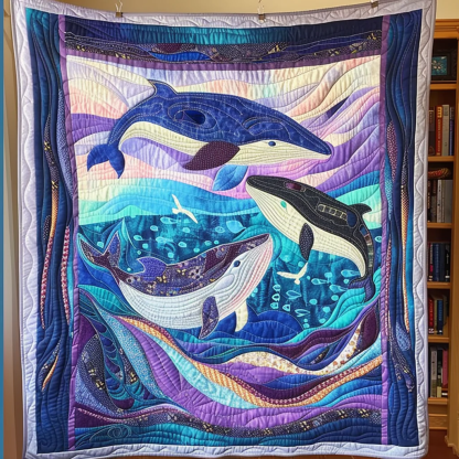Aquatic Quilted Blanket