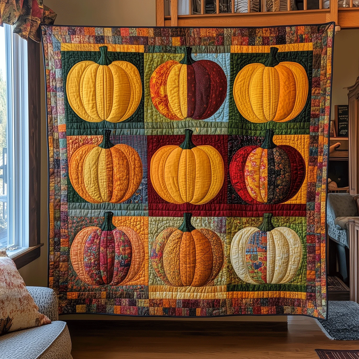 Autumn Quilted Blanket