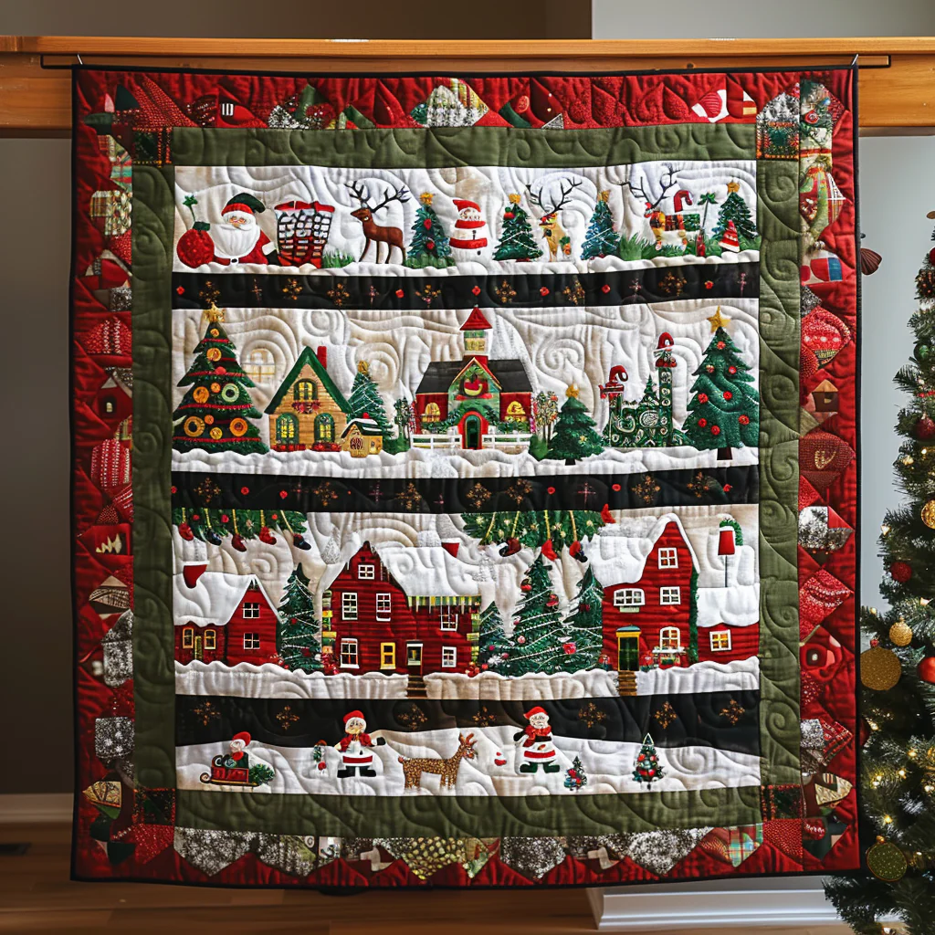 X-mas Quilted Blanket 
