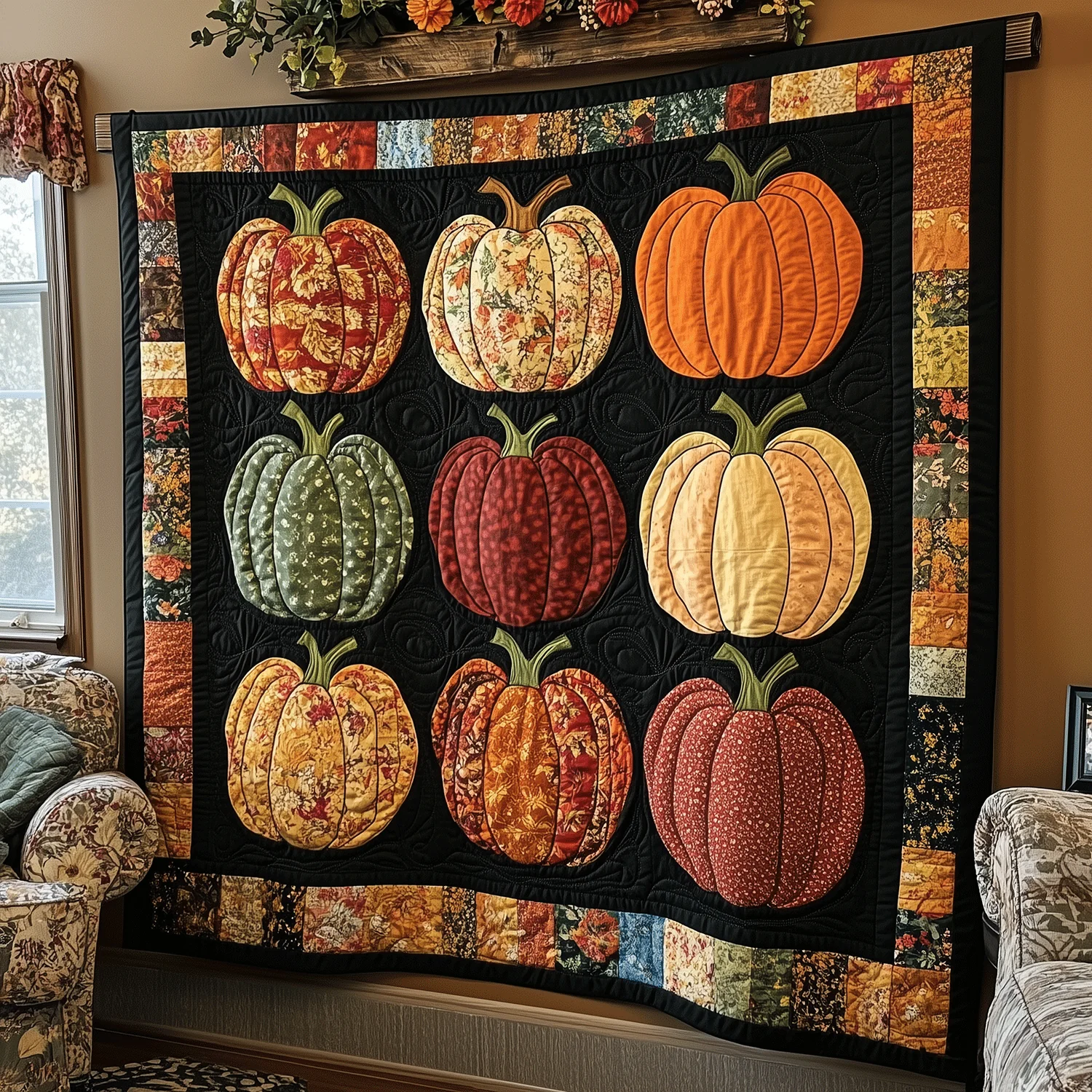 Autumn Quilted Blanket