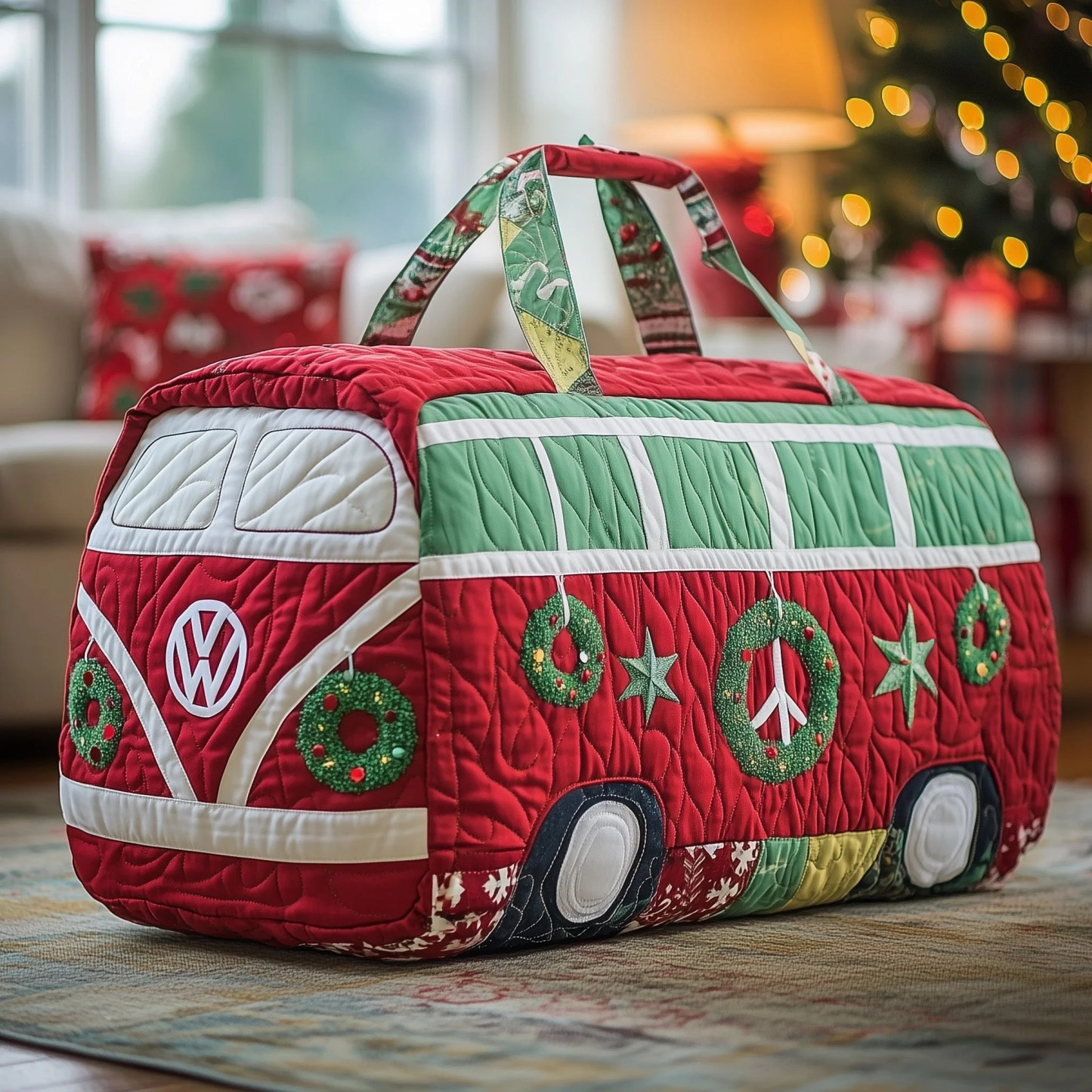 Christmas Van Quilted Duffle Bag GFTOXM412