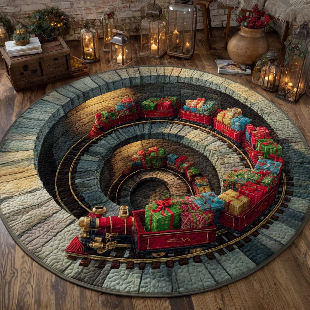 Christmas Quilted Round Mat