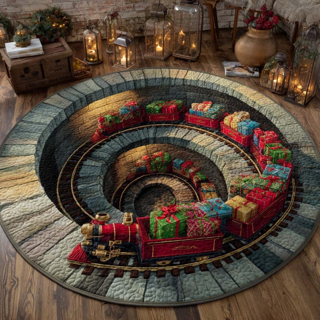 Christmas Quilted Round Mat