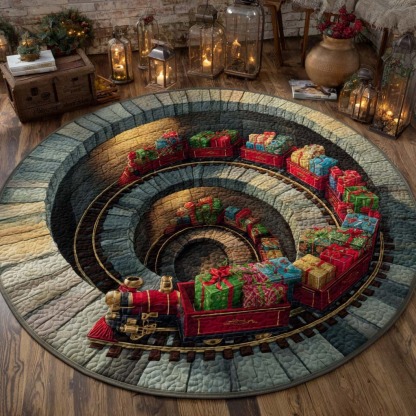 Christmas Quilted Round Mat