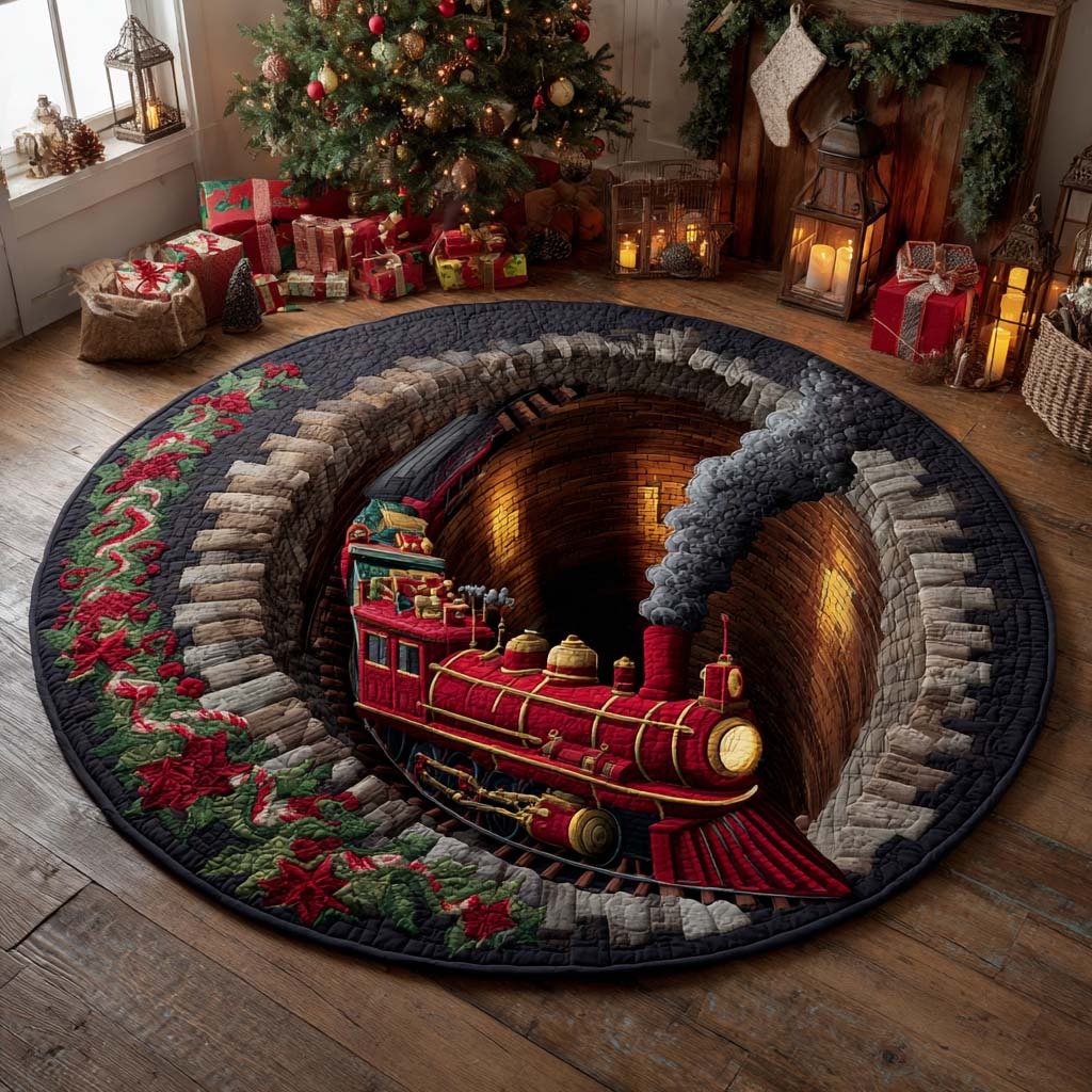 Christmas Quilted Round Mat