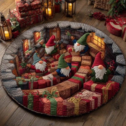 Christmas Quilted Round Mat