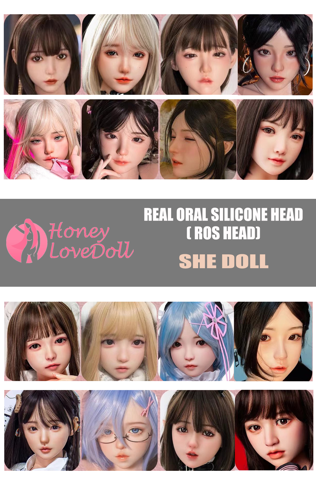 SHE Doll丨ROS Silicone Head (Extra Doll Heads)