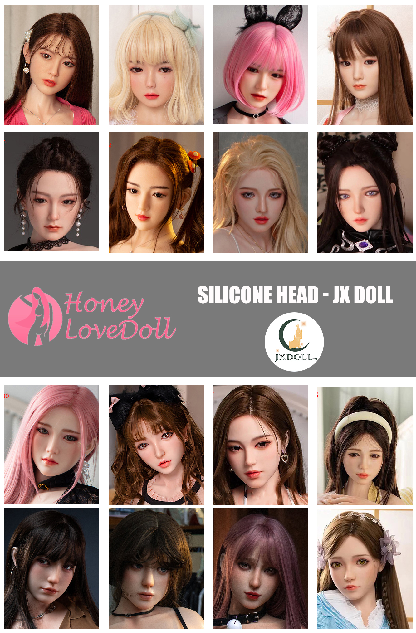 JX Doll丨Silicone Head (Extra Doll Heads)