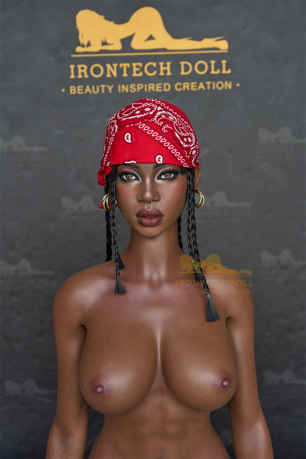 Irontech |  Diva S33- 5.3ft (161cm) Black Silicone Sex Doll