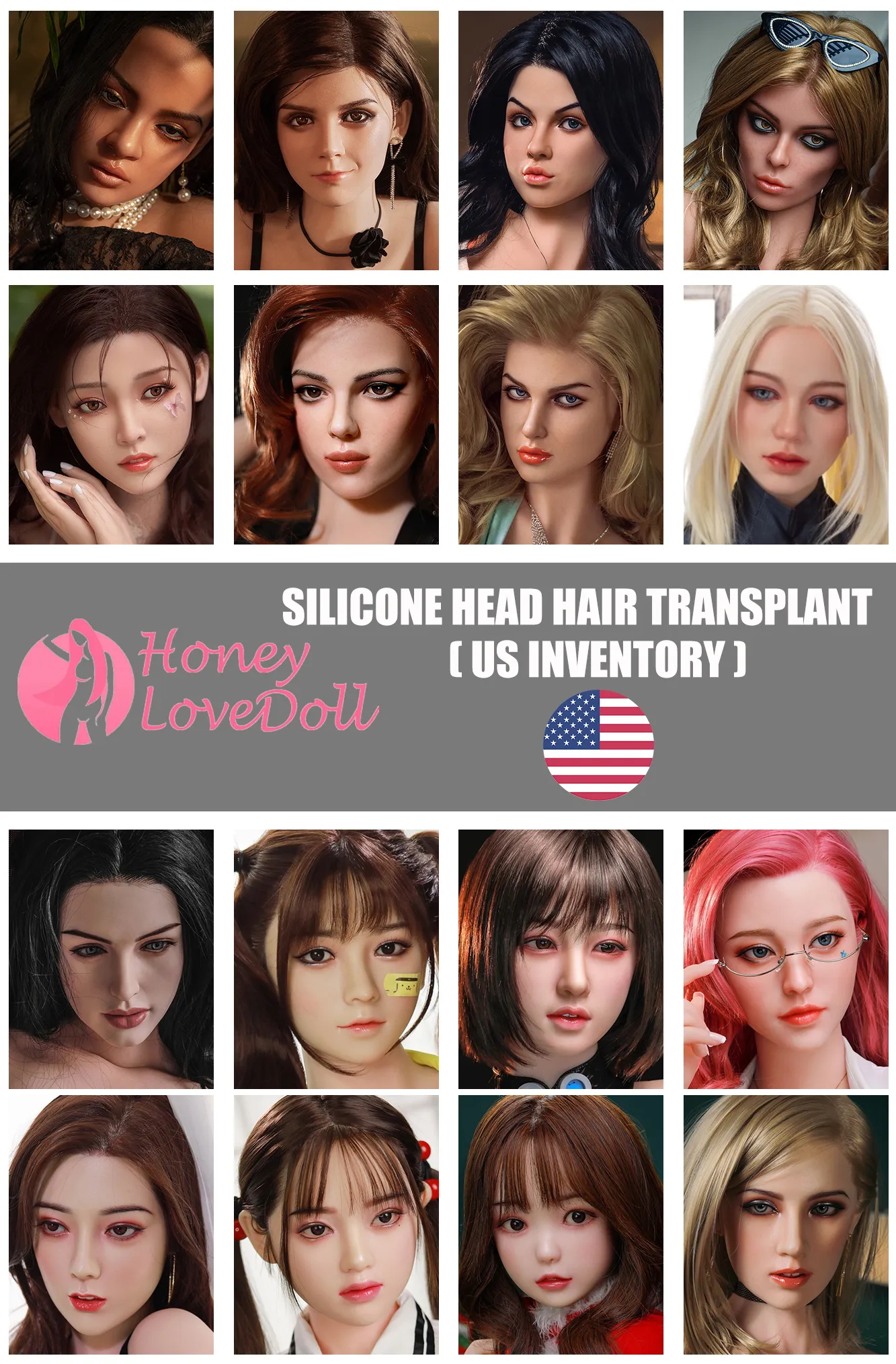 Extra Doll Silicone Head (In Stock US)