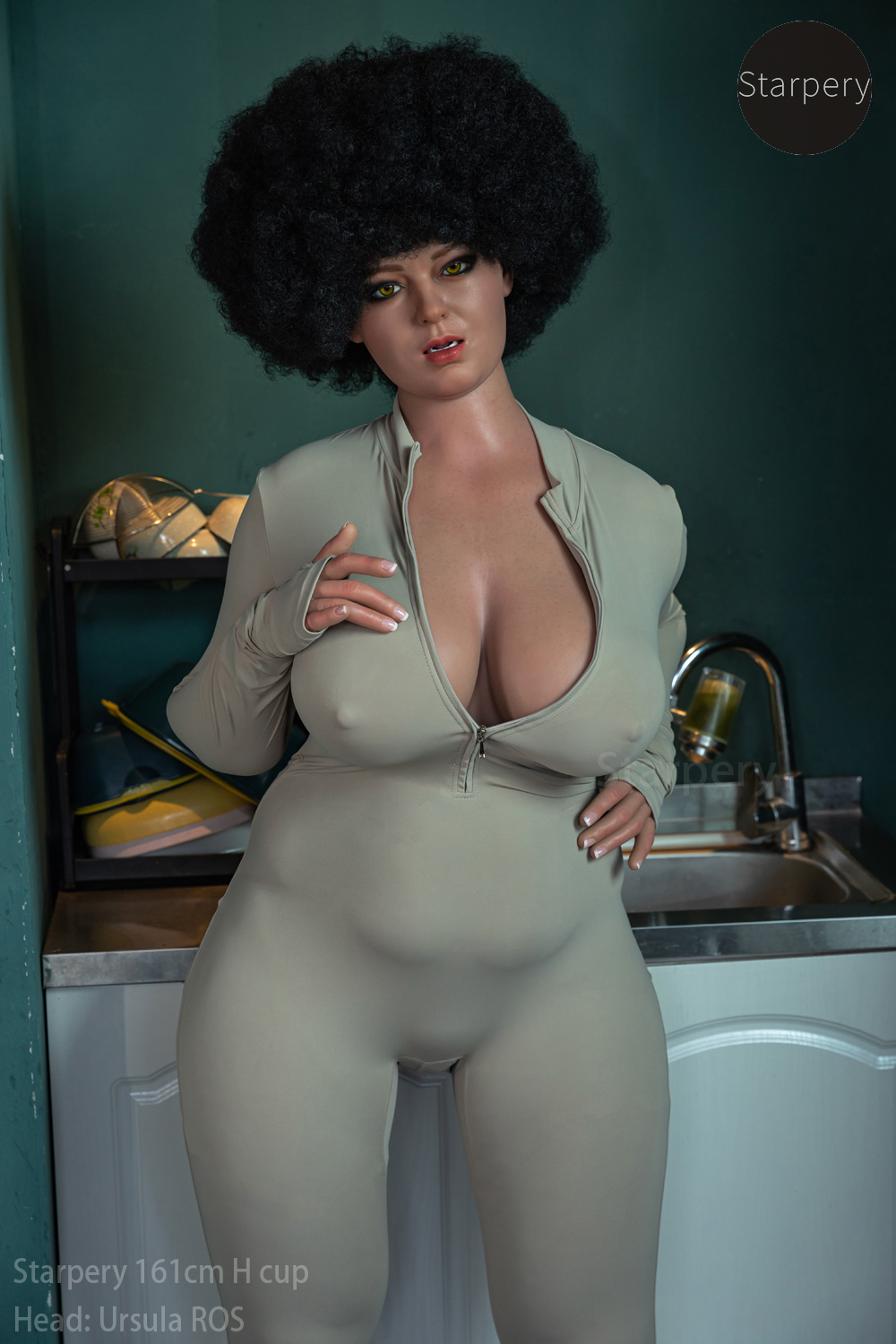 Starpery丨161cm/5Ft3 H cup BBW ROS Silicone Sex Doll-Ursula