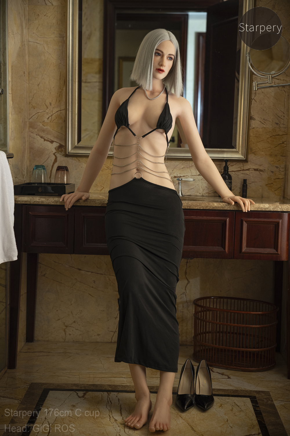 Starpery丨GiGi 176cm/5ft9 C cup New Silicone ROS Sex Doll