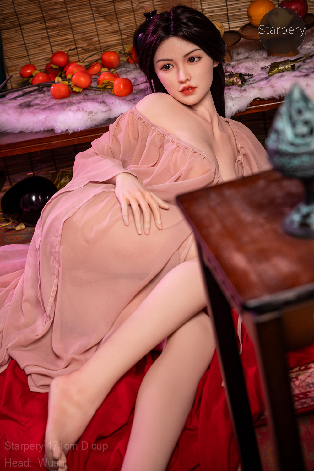 Starpery丨Beverly-171cm/5ft6 D-Cup Wushi Asian Head Full Silicone Sex Doll