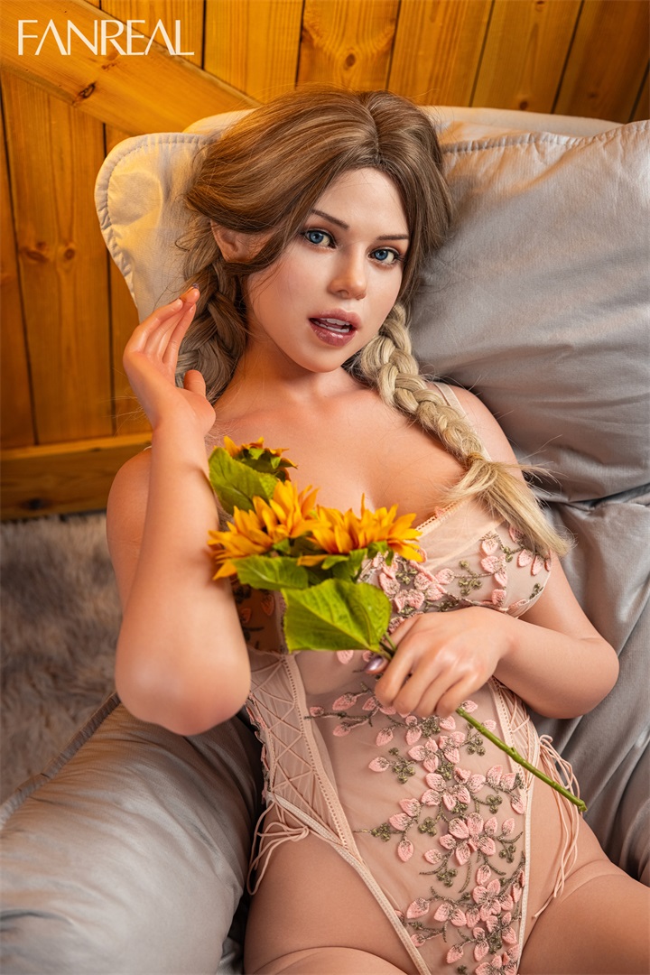 Blonde F-Cup Tanned Petite Sex Doll Torso for Men-Carlee