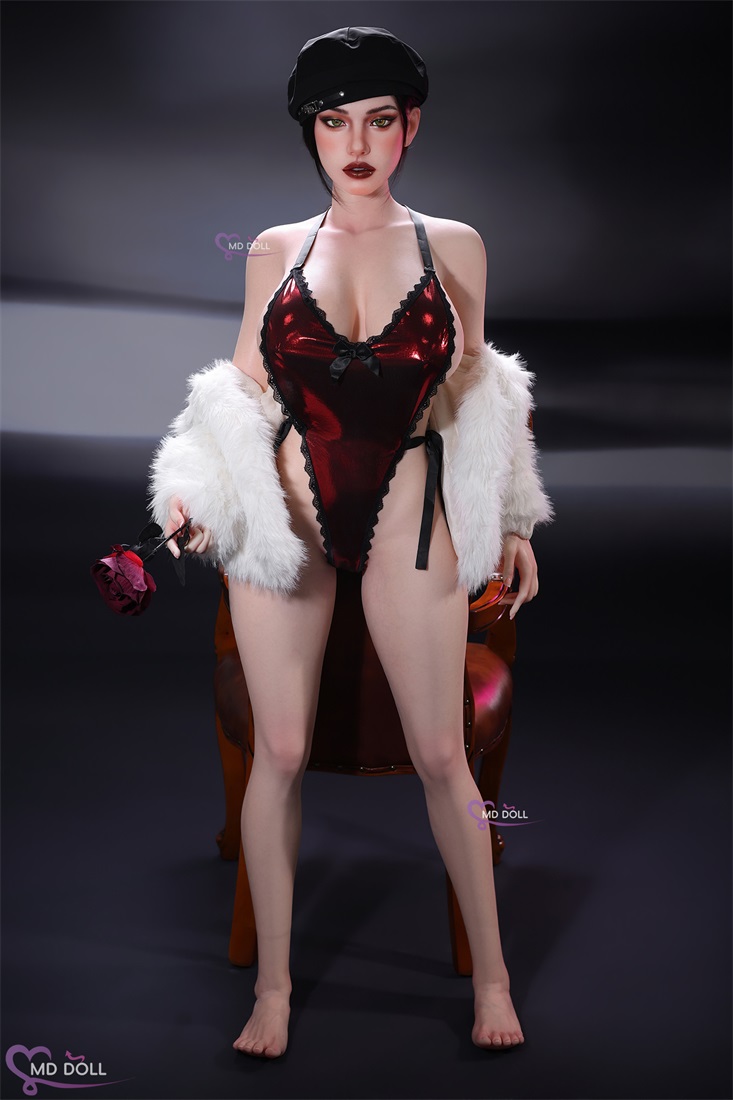 MD Doll | Leona -5ft 3/161cm H-Cup Realistic Skin Texture Silicone Sex Doll, ROS Head M63 