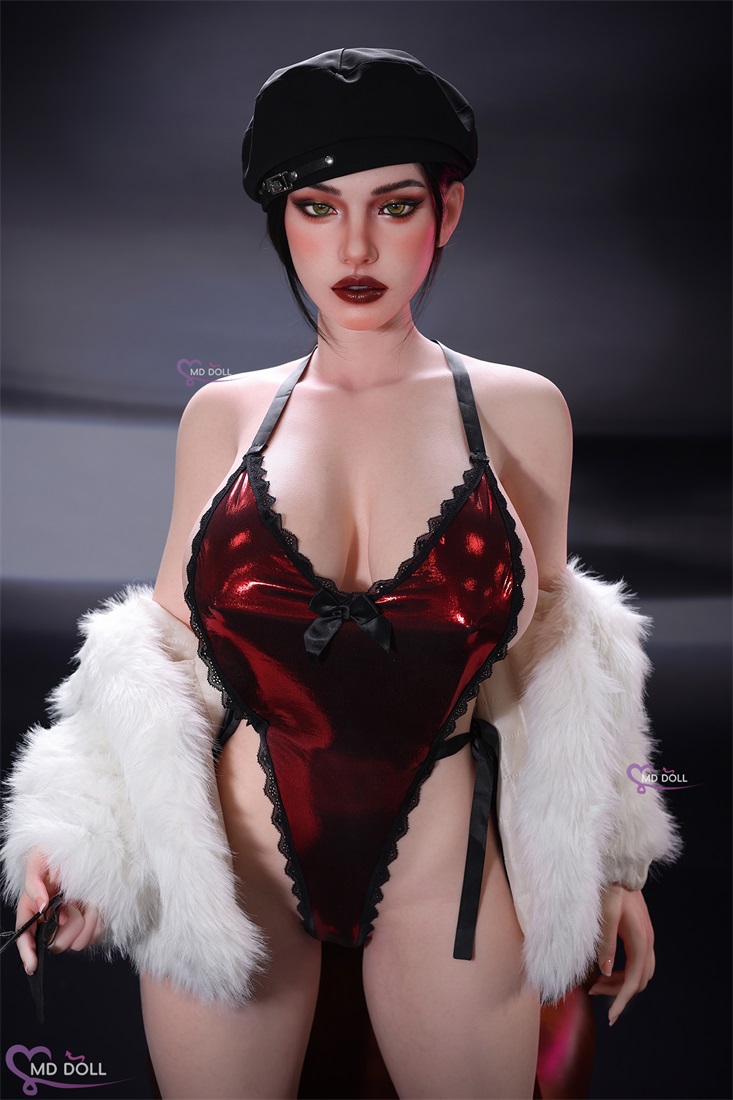 MD Doll | Leona -5ft 3/161cm H-Cup Realistic Skin Texture Silicone Sex Doll, ROS Head M63 
