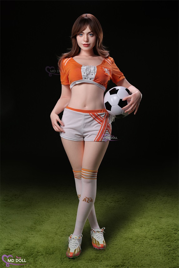 MD Doll | Monica -5ft 5/166cm F-Cup World Cup Fever Silicone Sex Doll, ROS Head M69